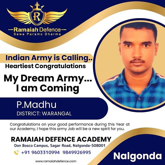 Selected student announcement