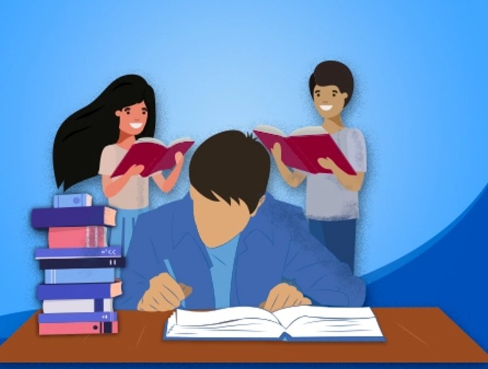 Students in class